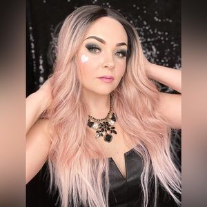 Long Blush Premium Silk Wig